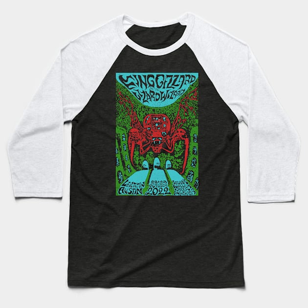 King Gizzard & Lizard Wizard Spider Baseball T-Shirt by demarsi anarsak